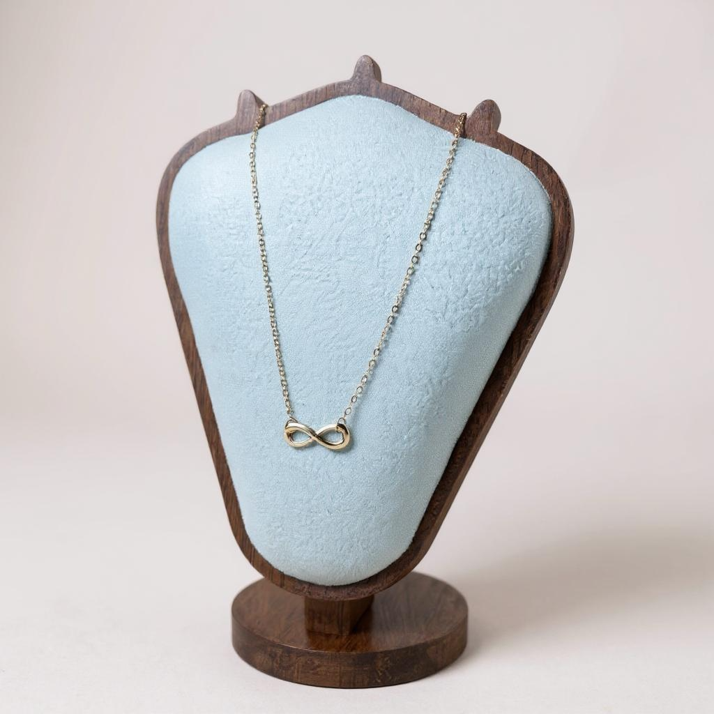 Golden Infinity Necklace – Symbol of Endless Elegance