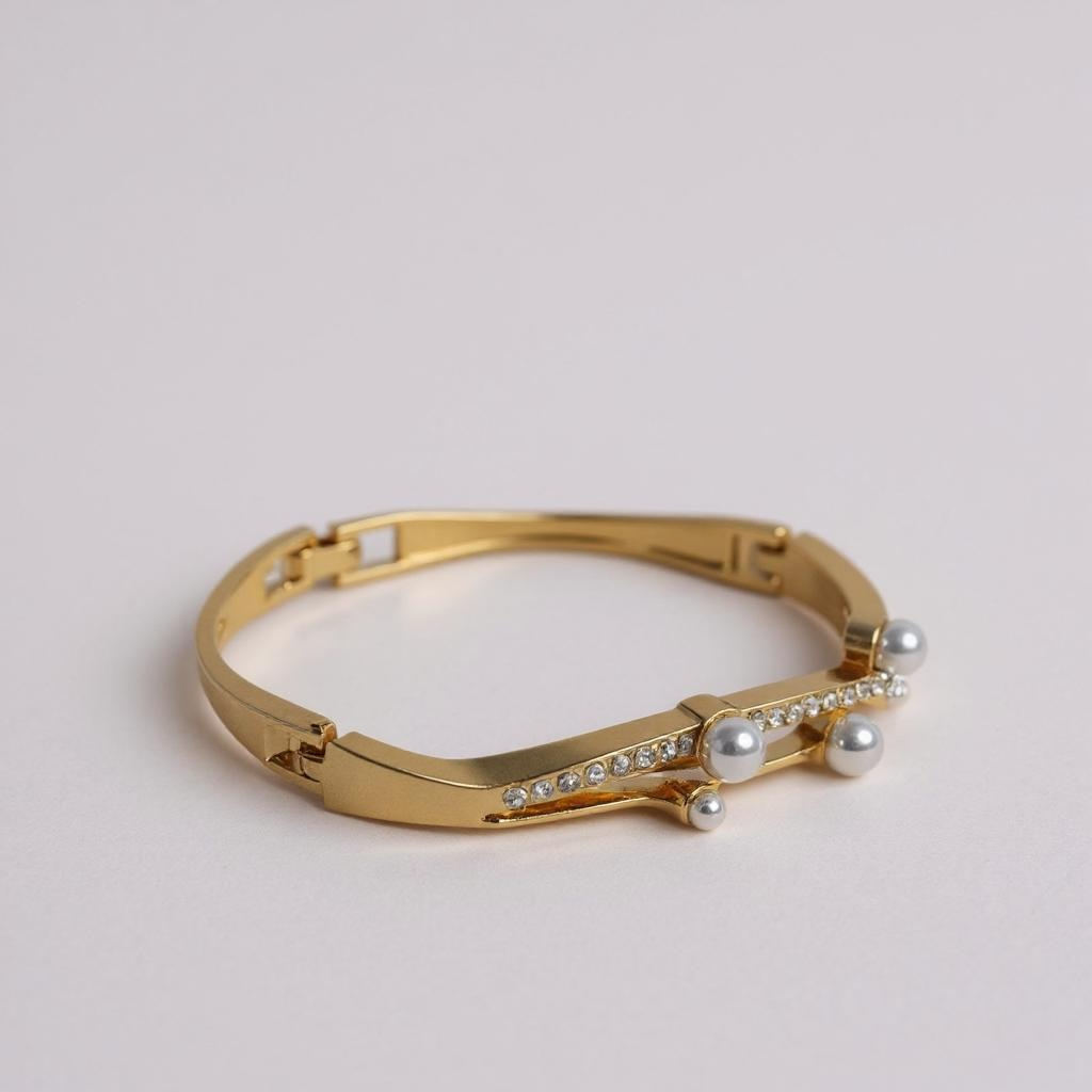 Elegant Crystal Watch & Pearl Bracelet Set – Glimiora Luxe Collection