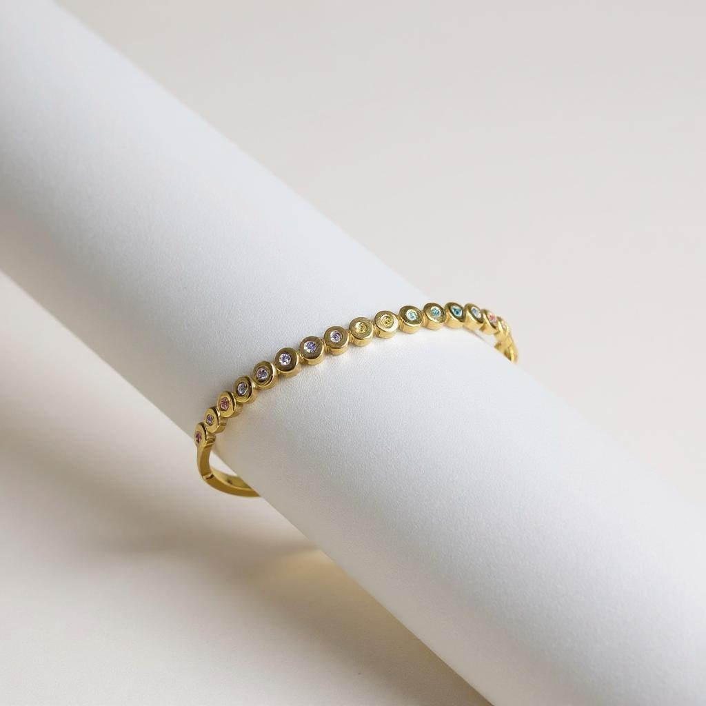 Celeste Spectrum Gem Bangle