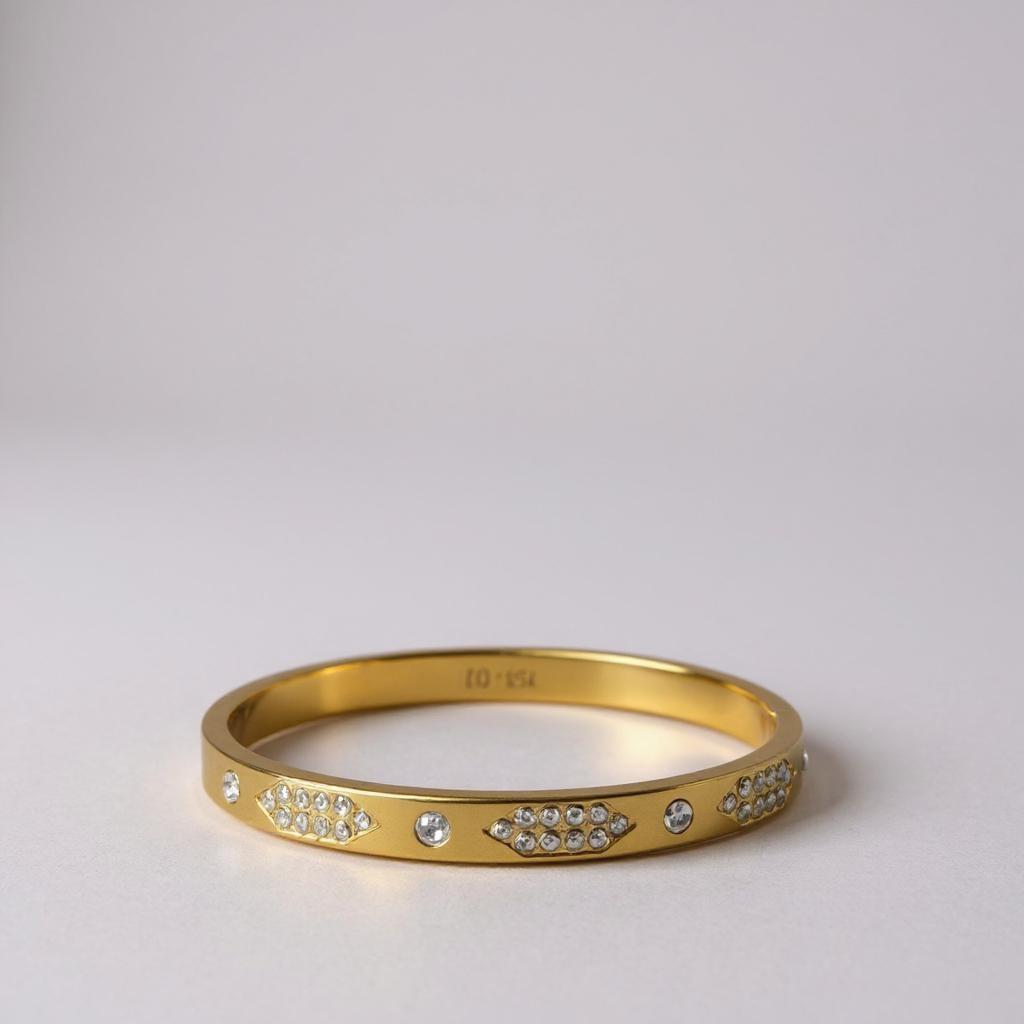 Classic Gold Crystal Bangle