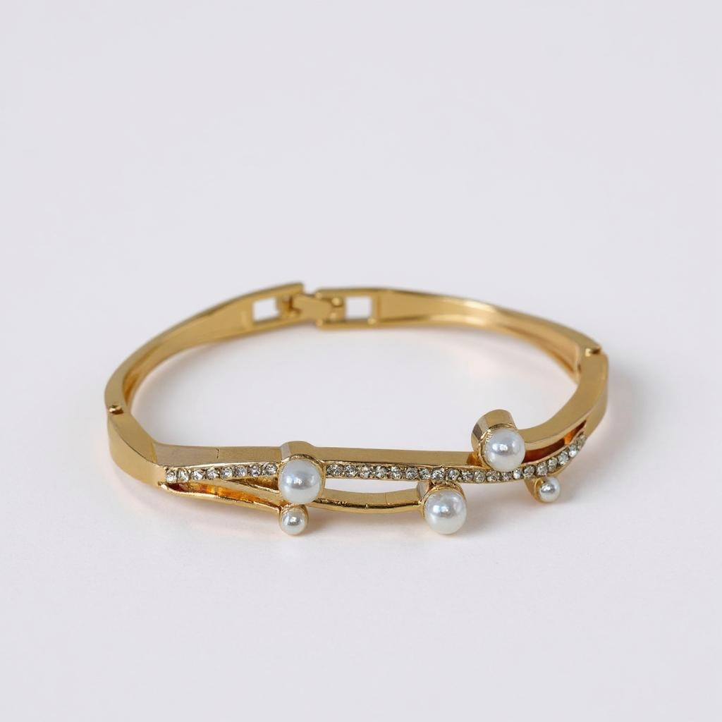 Elegant Crystal Watch & Pearl Bracelet Set – Glimiora Luxe Collection