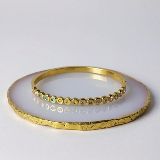 Celeste Spectrum Gem Bangle